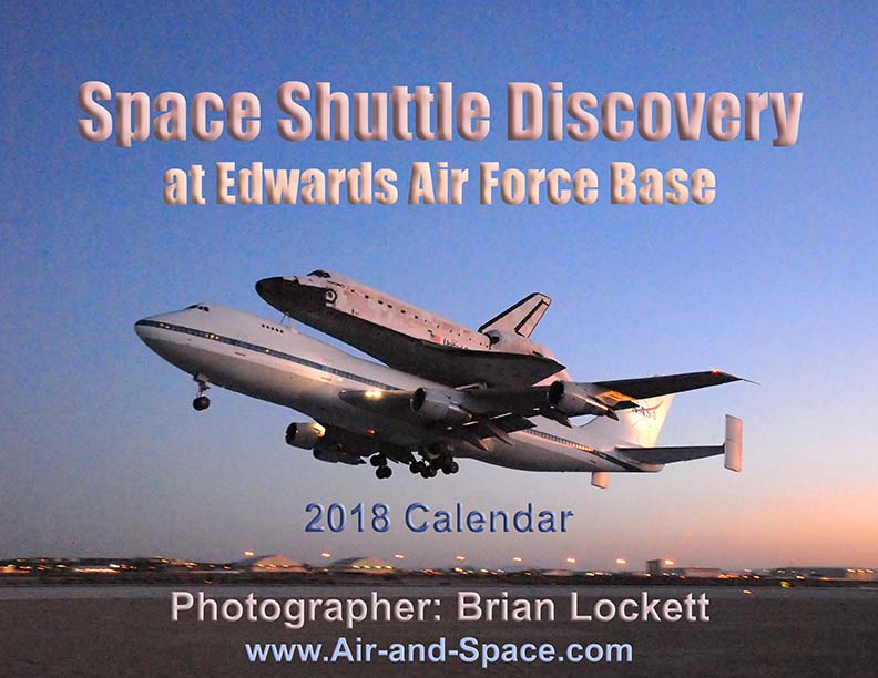 Lockett Books Calendar Catalog: Space Shuttle Discovery at Edwards Air Force Base